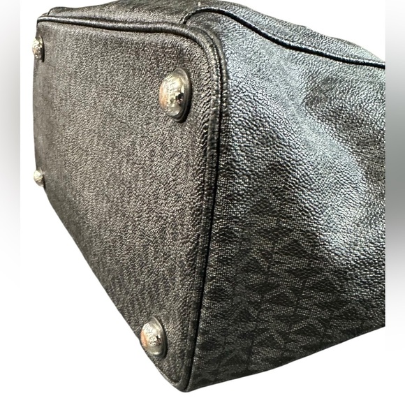 Michael Kors Jet Set Tote Signature Monogram Handbag MK Logo Shoulder Bag Purse - Picture 7 of 16